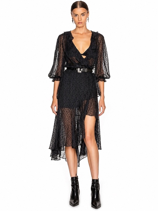 REVOLVE Dresses & Skirts - Revolve ICONS Swiss Dot Flamenco Wrap Dress